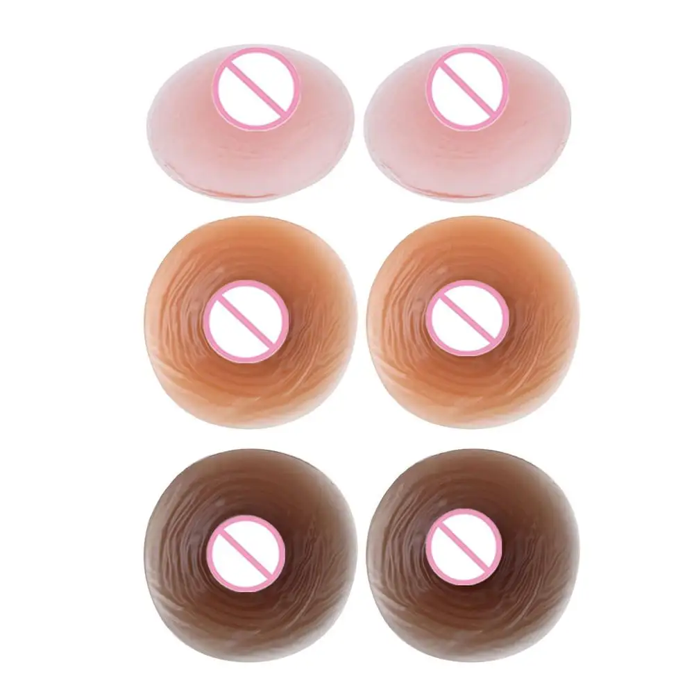 

Medical Silicone Fake Nipples Reusable Self-adhesive Nipple Cover Breast Chest Enhancer Pasties Sexy Crossdressing Boobs Sticker
