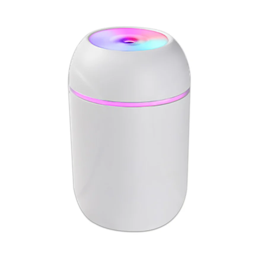 

260ml Portable Air Humidifier Ultrasonic USB White Diffuser Essential Oils Nano Mist Sprayer Santitizer for Home Office Bedroom