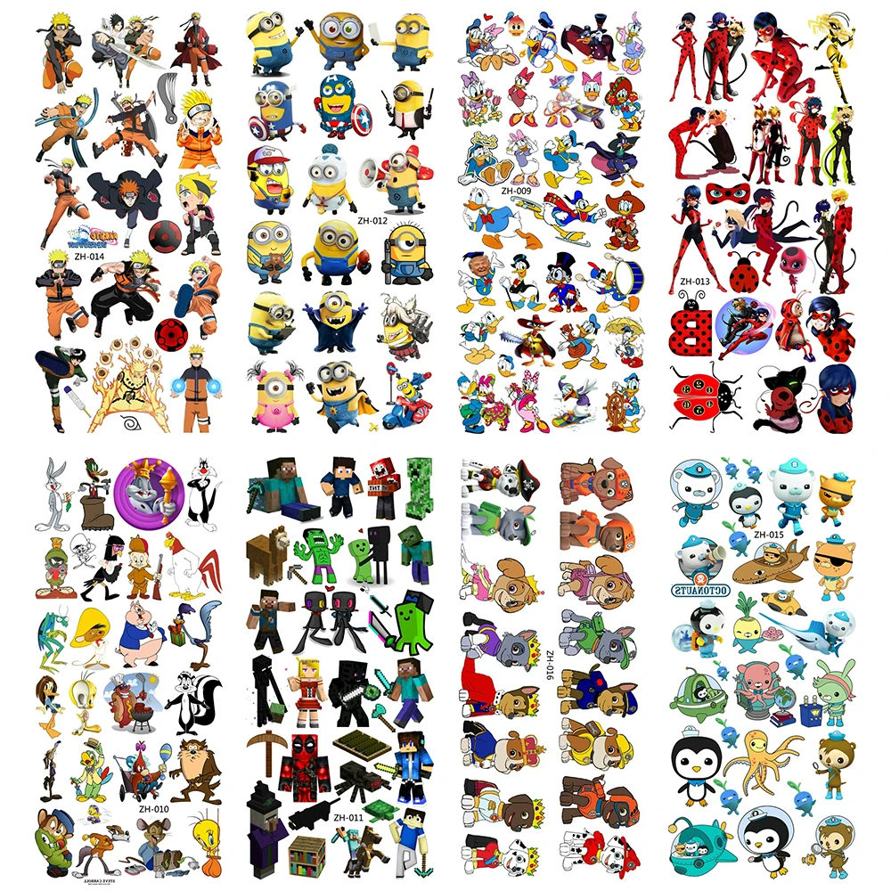 5 шт./лот Временные татуировки водонепроницаемые тату ручная бумага наклейки