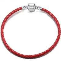 yexcodes 9 colors 16cm 21cm leather charm bracelet for women fit original charm beads diy brand charms bracelet dropshipping
