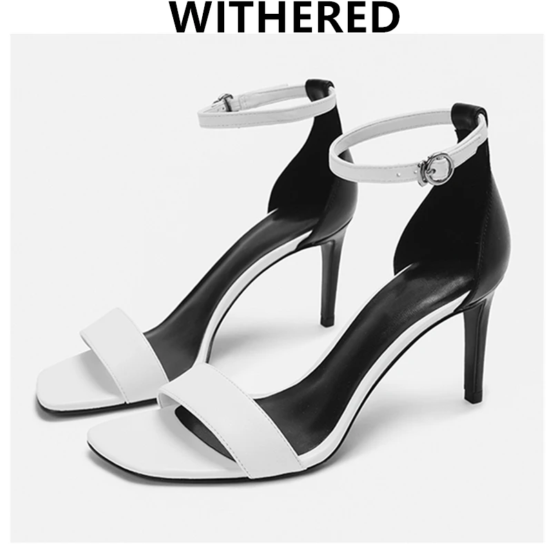 

Elmsk Party Sandals Women New England Fashion Color Contrast Sexy High Heel Peep Toe Stiletto Shoes Woman Shoes Women Sandals