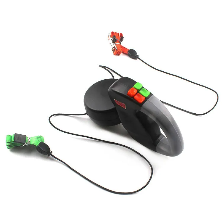 Поводки для домашних животных с двумя головками автоматическая выдвижная