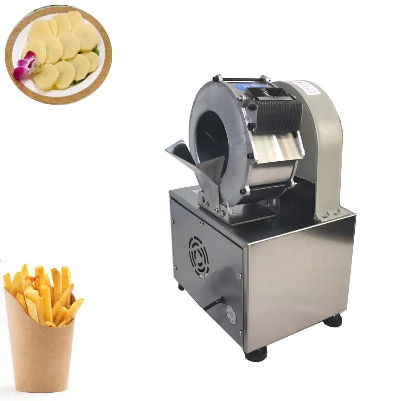 75KG/H Electric Vegetable Potato Cutter Machine Stainless Steel Potato Slicer Shred Potato Cutting Machine