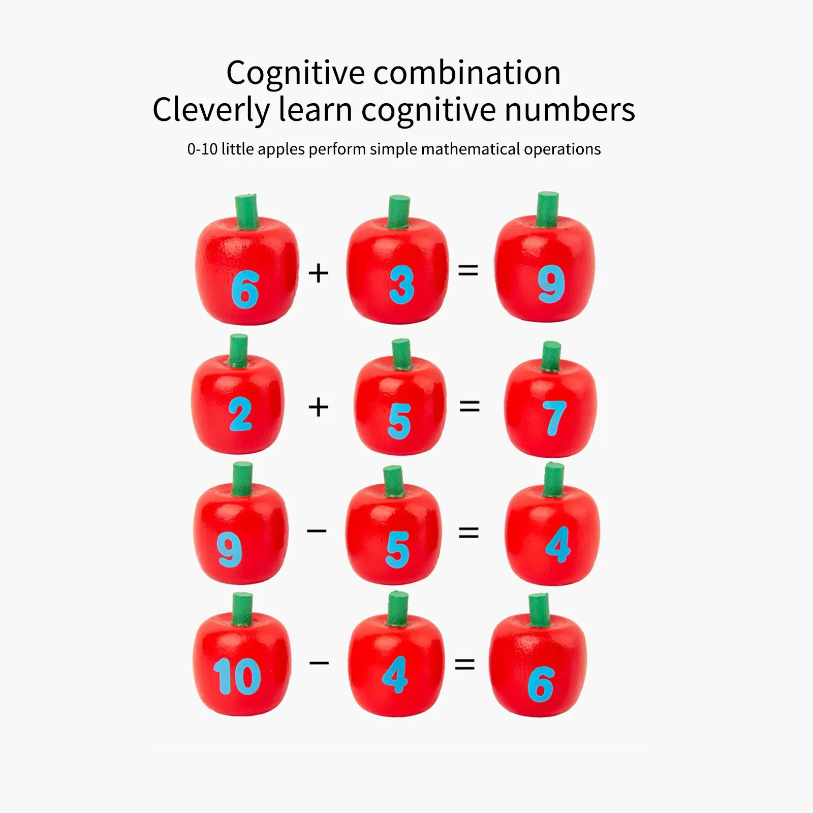 

Baby Digital Apple Tree Math Toys Children Learn Digital Clip Beads Skills Training Early Education Games