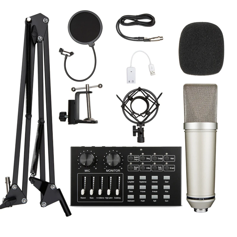 Профессиональный конденсаторный микрофон bm 800 подходит для компьютера студии