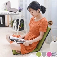 foldable lounge chair adjustable relaxing lazy sofa floor seat cushion lounger single person folding bed small sofa back chair