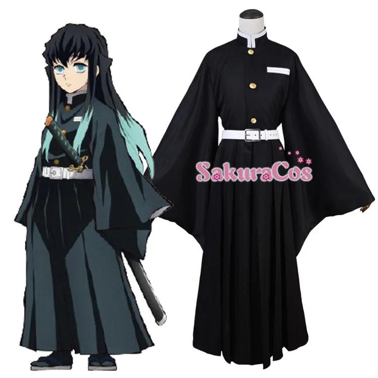

Anime! Demon Slayer: Kimetsu no Yaiba Tokitou Muichirou Team Uniform Cosplay Costume Halloween Outfit For Unisex Free Shipping