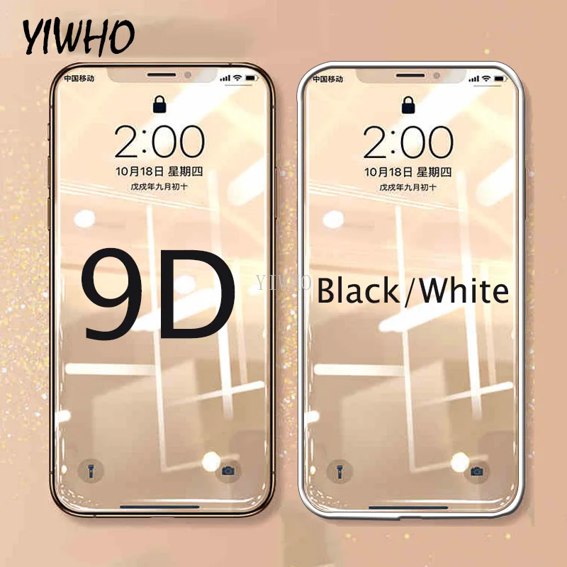 Защитная пленка 9D на весь экран для Iphone X защиты экрана из закаленного стекла Apple 6