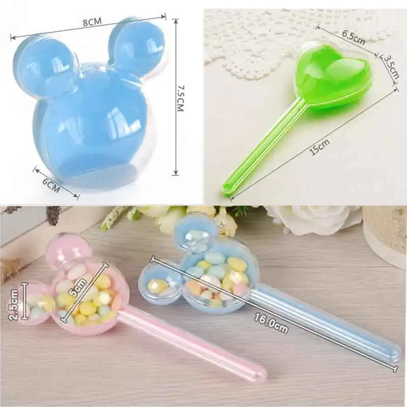 

12pcs/Lot DIY Heart Shape Plastic Candy Box for Wedding Candy Box Baby Shower Kids Birthday Christmas Party Supplies