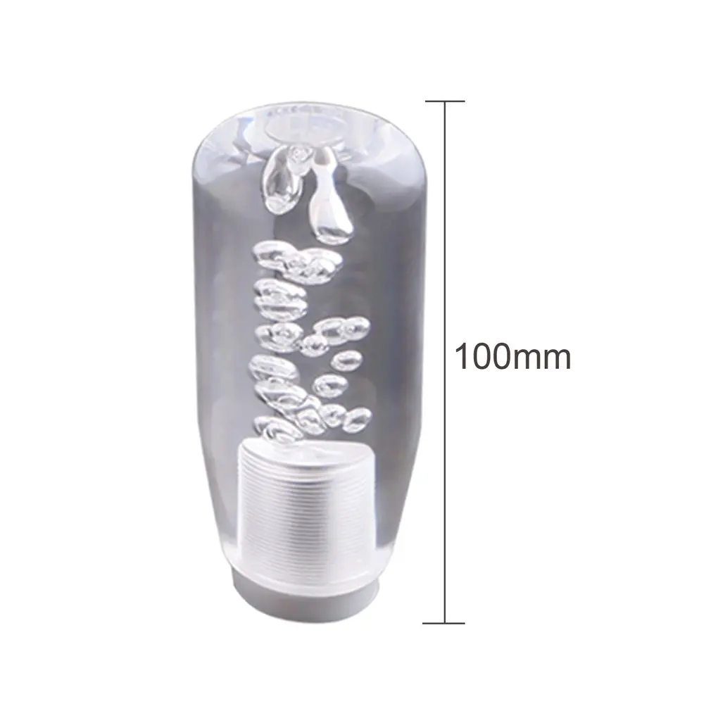 

LED Light Color Changing Crystal Bubble Car Gear Shifter Knob Stylish Manual Shifter Stick With 2 USB Interface Charger