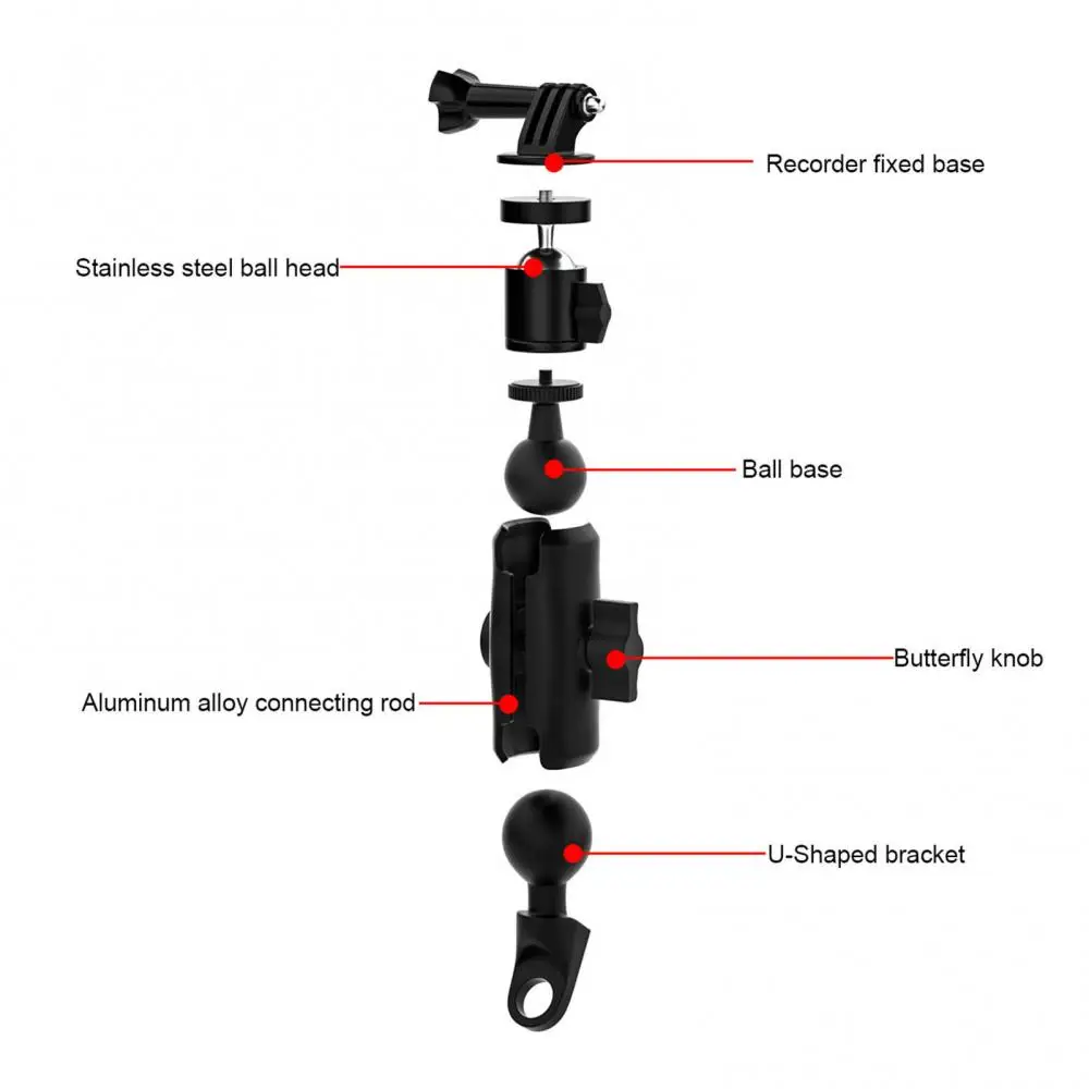 

Universal 360 Degree Motorcycle Electric Vehicle Mirror Seat Camera Phone Aluminum Alloy Cycling Bracket Motorcycle Holder