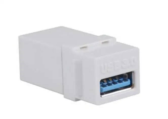 2 PACK USB 3 0 Keystone Jack Female Coupler Insert Snap in Разъем гнездо адаптера порт для панели розетки