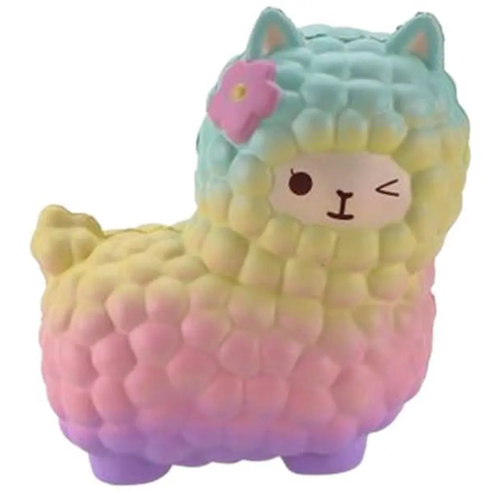 

Cute Squishies Squeeze Toy Antistress Sheep Alpaca Squishy Super Slow Rising Scented Stress Reliever Toys Baby Kids Gift 12CM
