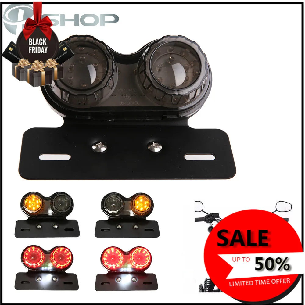 

Универсальный задний фонарь для мотоцикла и номерного знака, указатели поворота, стоп светильник сигнал для BMW Kawasaki