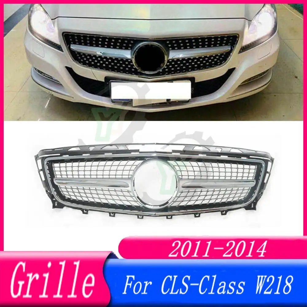 

Front Bumper Upper Grille Racing Grill For Mercedes-Benz W218 CLS-Class CLS300 CLS320 CLS400 CLS350 CLS500 2011 2012 2013 2014