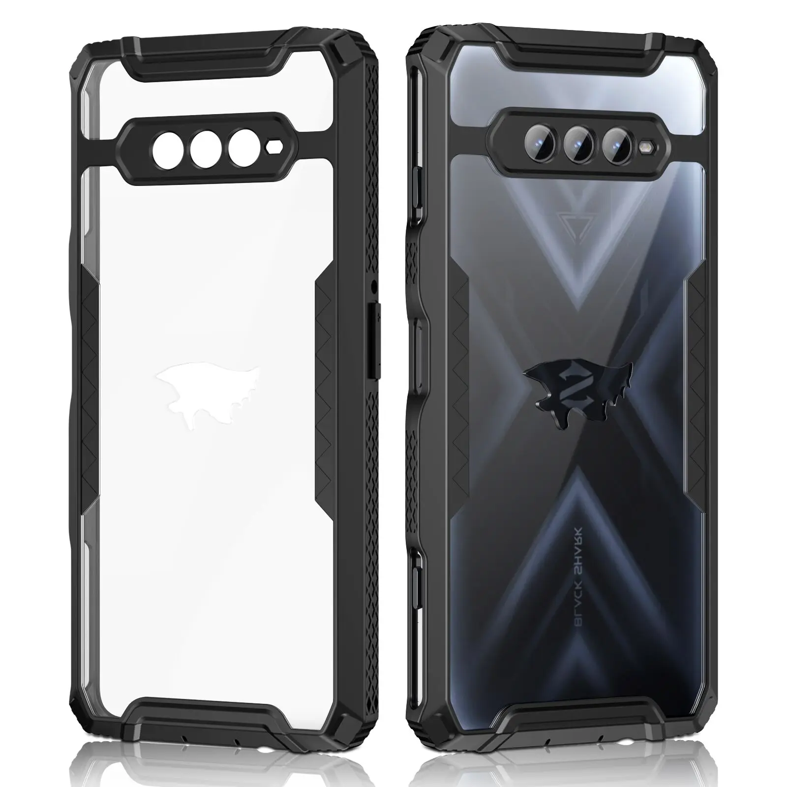 Чехол ZSHOW для Xiaomi Black Shark 4 Pro армированный чехол с рамкой из ТПУ и прозрачной