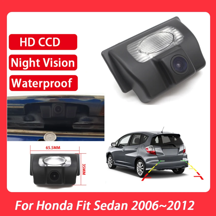 

Автомобильная камера заднего вида для Honda Fit Sedan 2006 2007 2008 2009 2010 2011 CCD Full HD камера заднего вида ночного видения