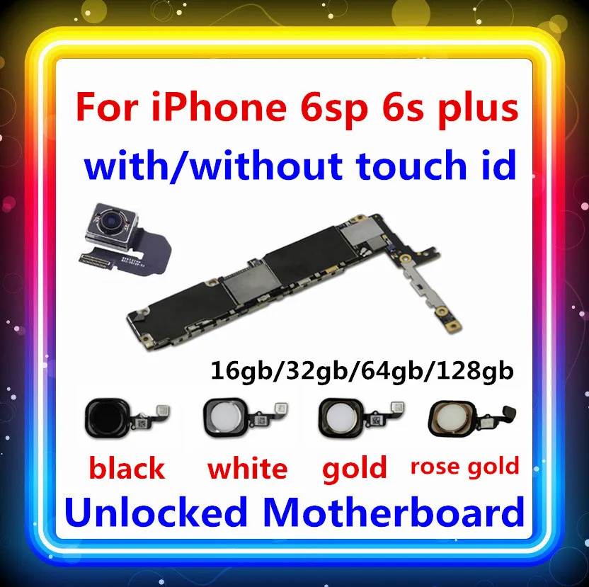 Оригинальная разблокированная материнская плата для iphone 6 6P 6S 6SP без touch id Logic материнской платы clean icloud замененная пластина IOS MB