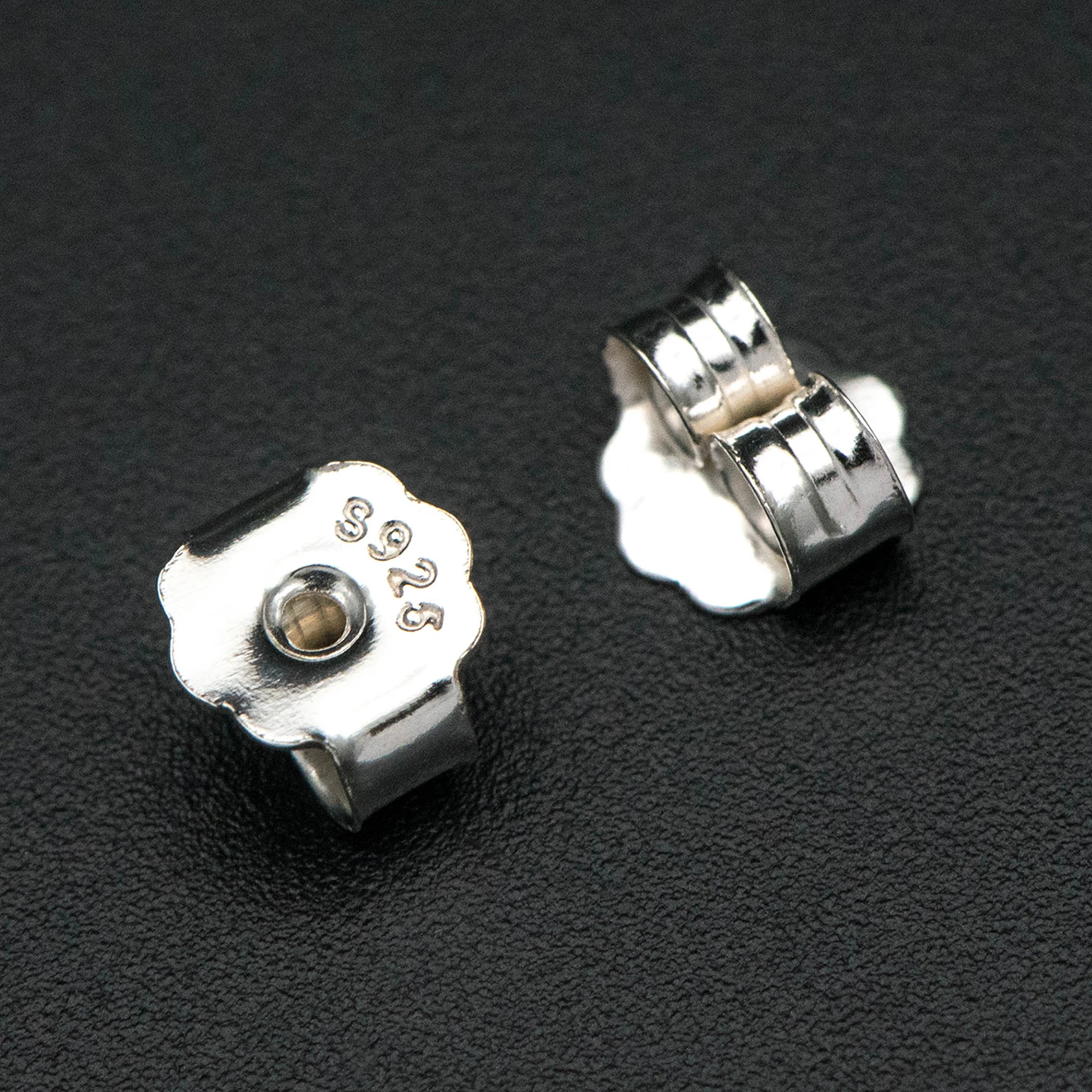 

Заглушки для сережек-бабочек из серебра 925 пробы, 6x6 мм (S038), 20 шт.