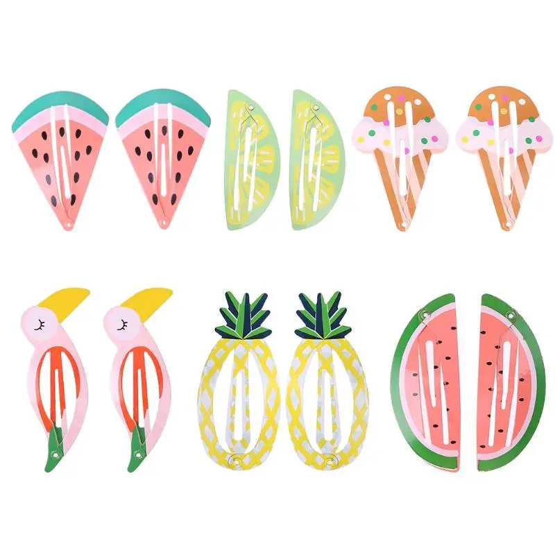 2 шт./компл. и девочек подушечки с птицами размером Русалка Заколка фрукт для