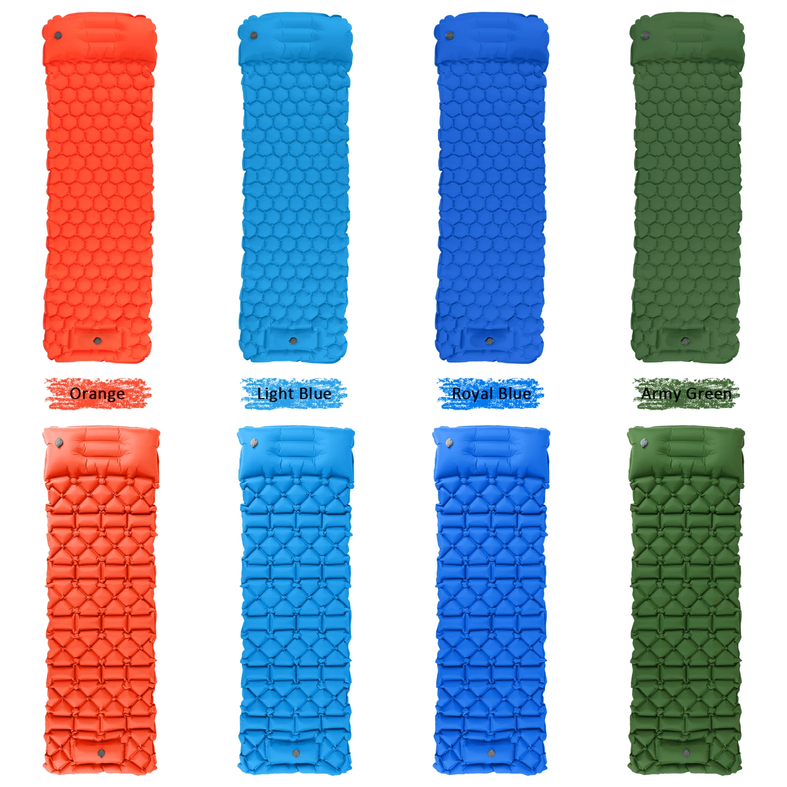 melhor Almofada De Dormir Inflável, Esteira Com Travesseiro, Bomba De Pé, Colchão De Ar Para Mochilão, Caminhadas, Viagem, Almofada Inflável