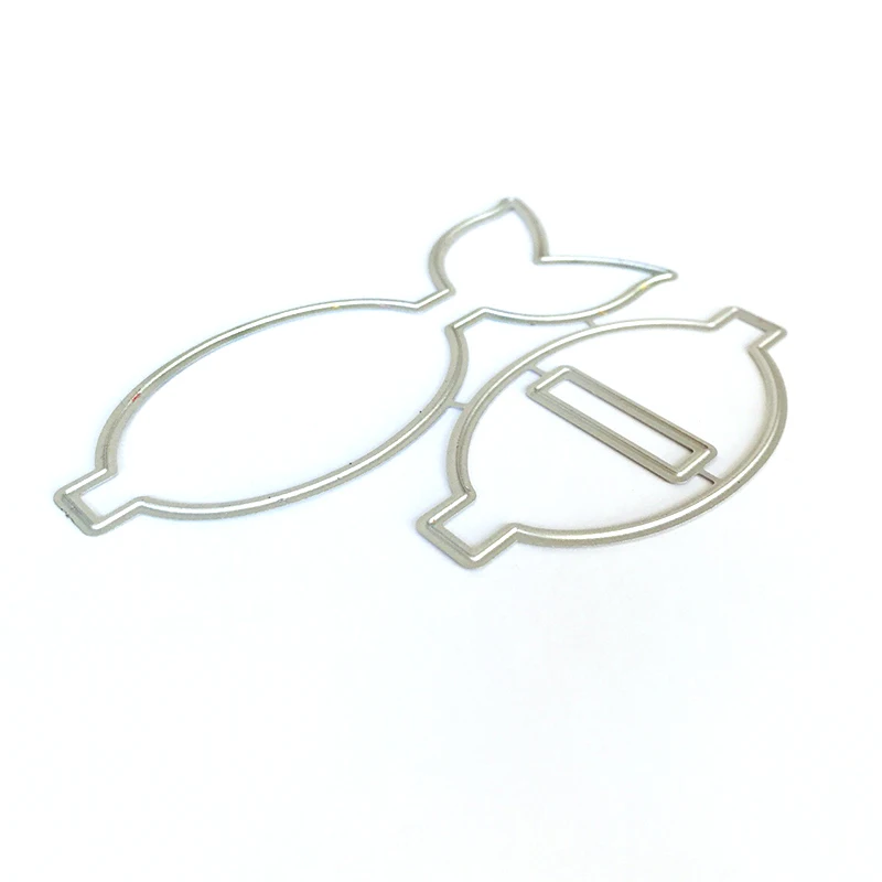 Металлическая Вырубка для скрапбукинга в виде банта русалки высечки творчества