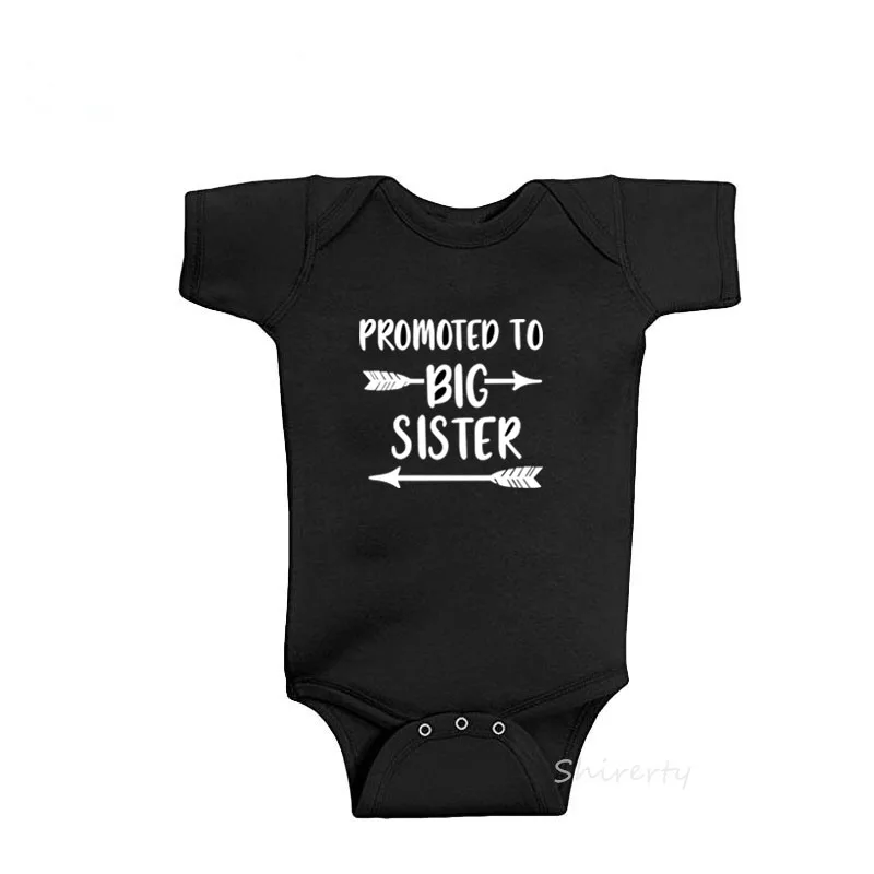 Повышен до Big Sister (старшая сестра) Детский комбинезон из хлопка для младенцев боди