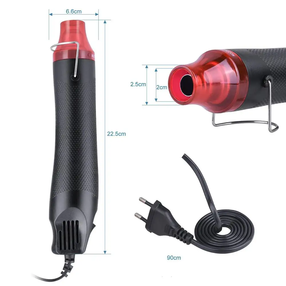 Мини Heteluchtpistool Draagbare Warmte пистолет для DIY тиснение Krimpfolie Drogen Verf 300 Вт