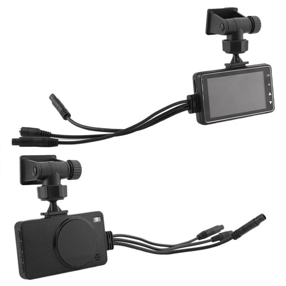 

Video Recorder Driving Recorder Durable Car DVR Motorcycle Night Vision Dual Camera 3 Inch LCD Screen Full Clarity