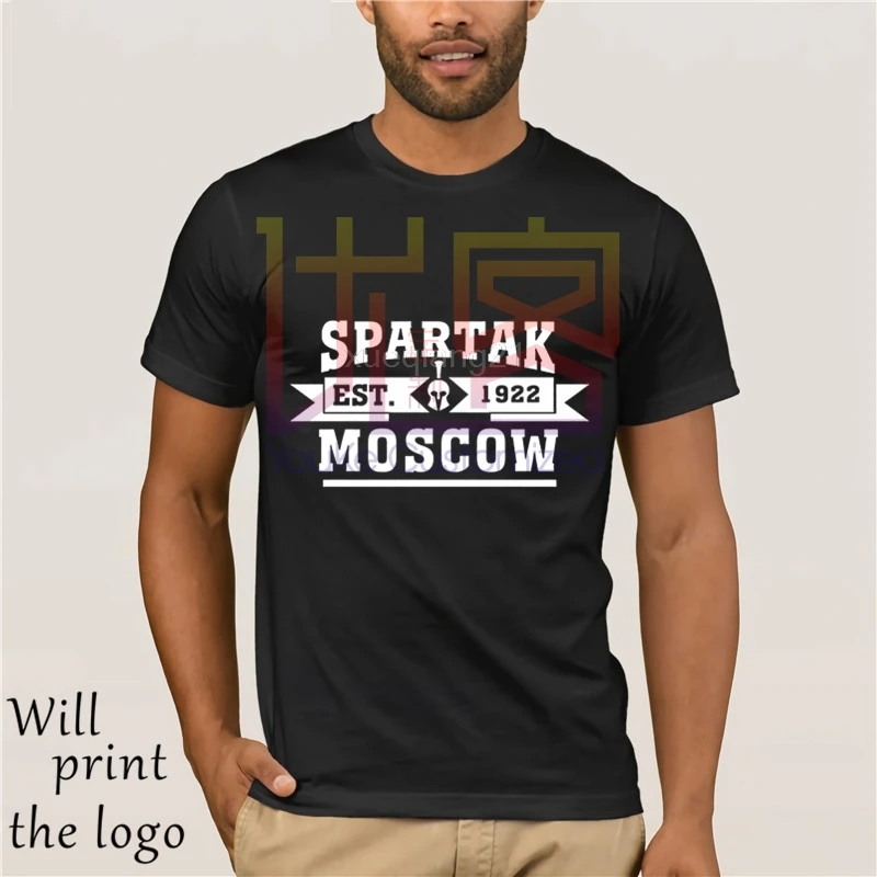 Футболка Spartak с принтом fresco Повседневная футболка Русская Премьер Лига Camiseta Fernando