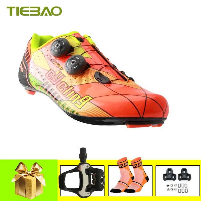 Tiebao sapatilha ciclismo обувь для езды на велосипеде из углеродного волокна Ультралегкая с