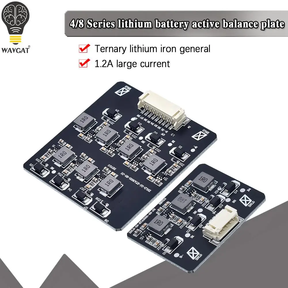 BMS 2S-8S 1.2A Balance Board Lifepo4 LTO Lithium Battery Active Equalizer Balancer Energy Transfer Board BMS 3S 4S 5S 6S 7S 8S