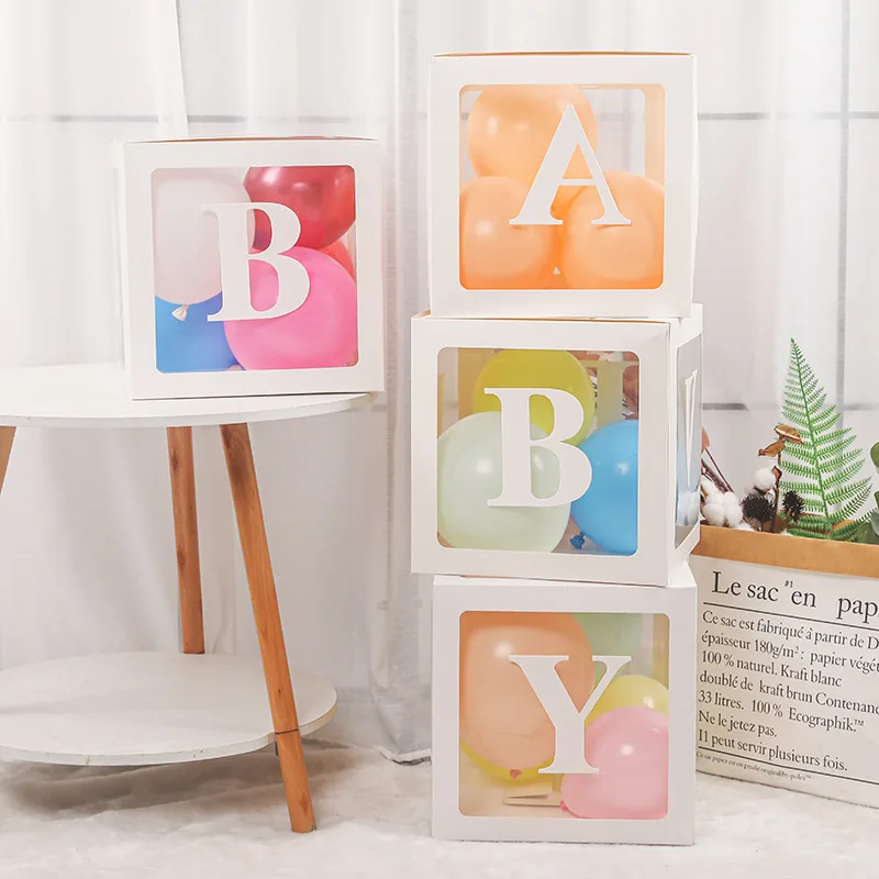 Прозрачная шкатулка для новорожденных Bride To Be розовое золото воздушные шары