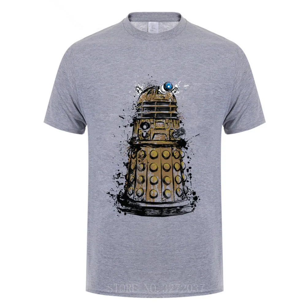 2019 новый модный принт Exterminate Мужская футболка 100% хлопок o-образным вырезом с