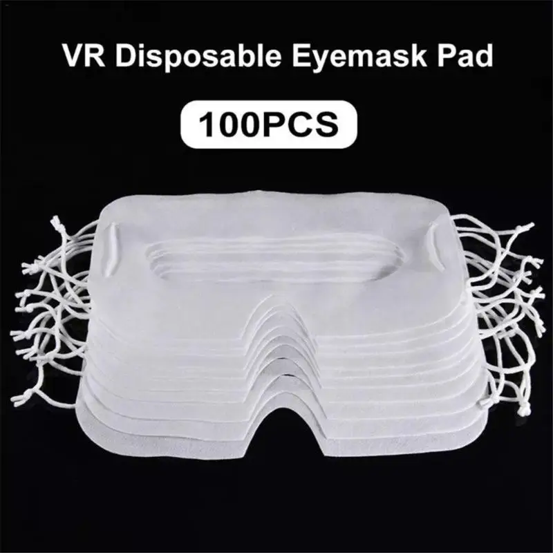 

2022 NEW 100 Pack Hygiene VR Mask Pad Black Disposable Eye Mask For Vive Oculus- Rift 3D Virtual Reality Glasses S18 20 Dropship