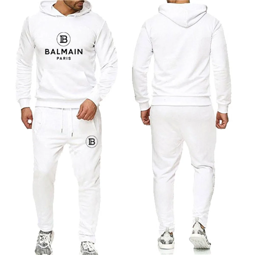 

New Spring and Autumn Casual Wear Sportswear Men's 2-piece Hoodie + Pants Set Hoodie Men's sweater Sports Jogging Pants Set