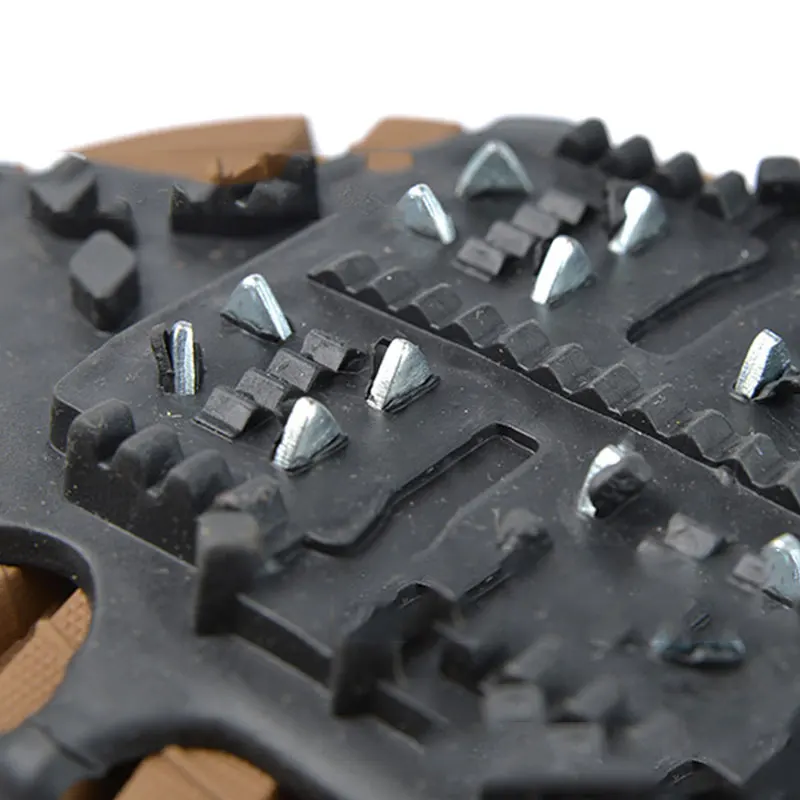 

Winter 24 tooth cramps Walking Non-slip Shoe Gripper Ice Claw Snowshoe cover Outdoor climbing supplies Black Shoe Accessories