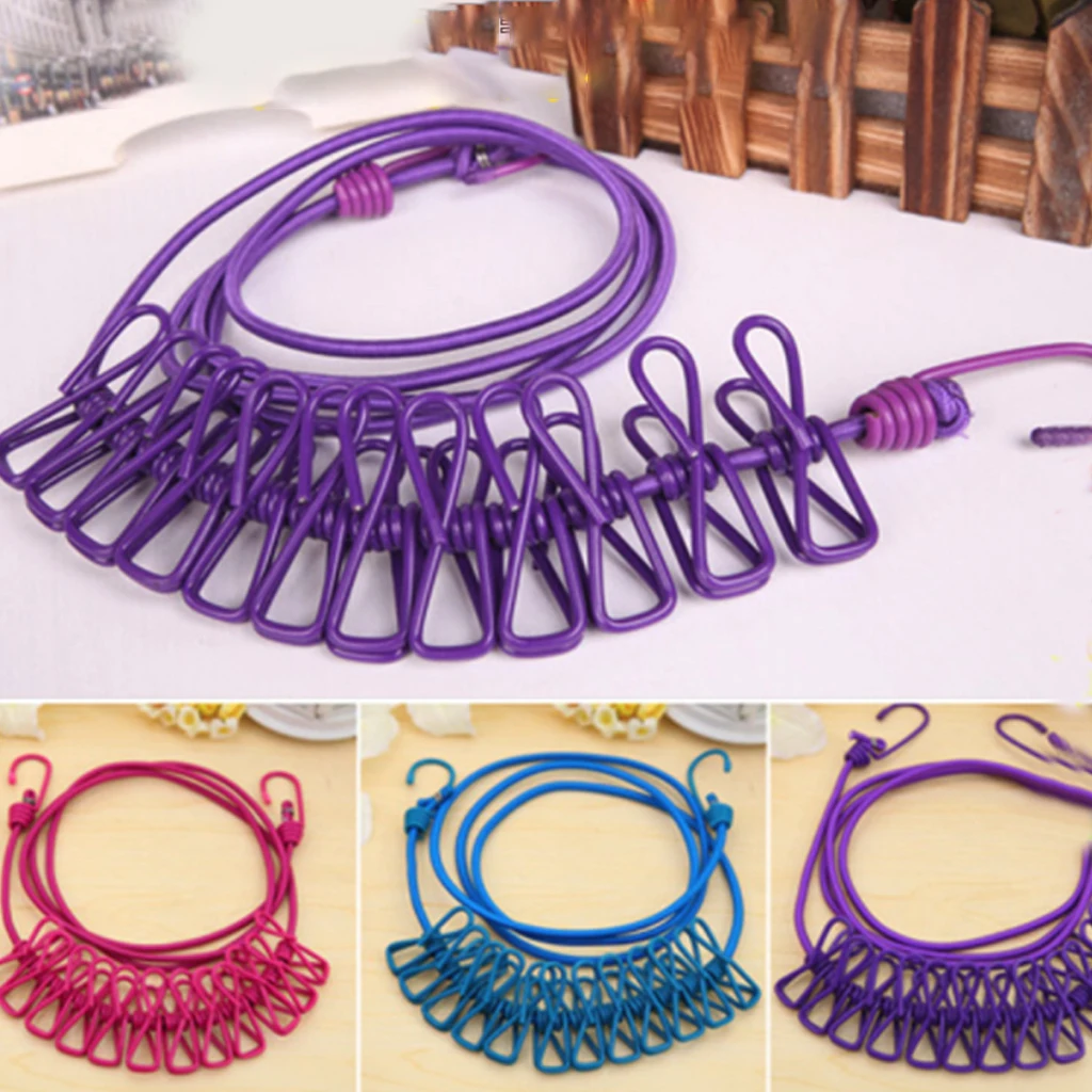 185 см эластичная бельевая верёвка Портативный многофункциональная Прачечная