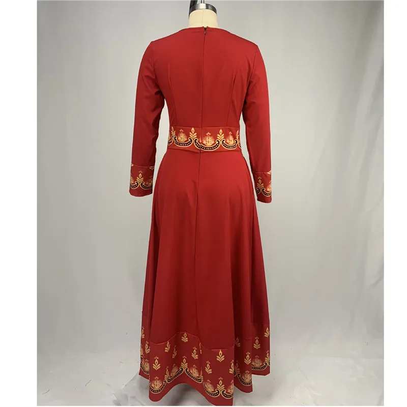 2020 Indonesia Gaun Hijab Bangladesh Plus Ukuran Gaun 5XL Dubai Biru untuk Wanita Pakistan Muslim Long Dress Pakaian