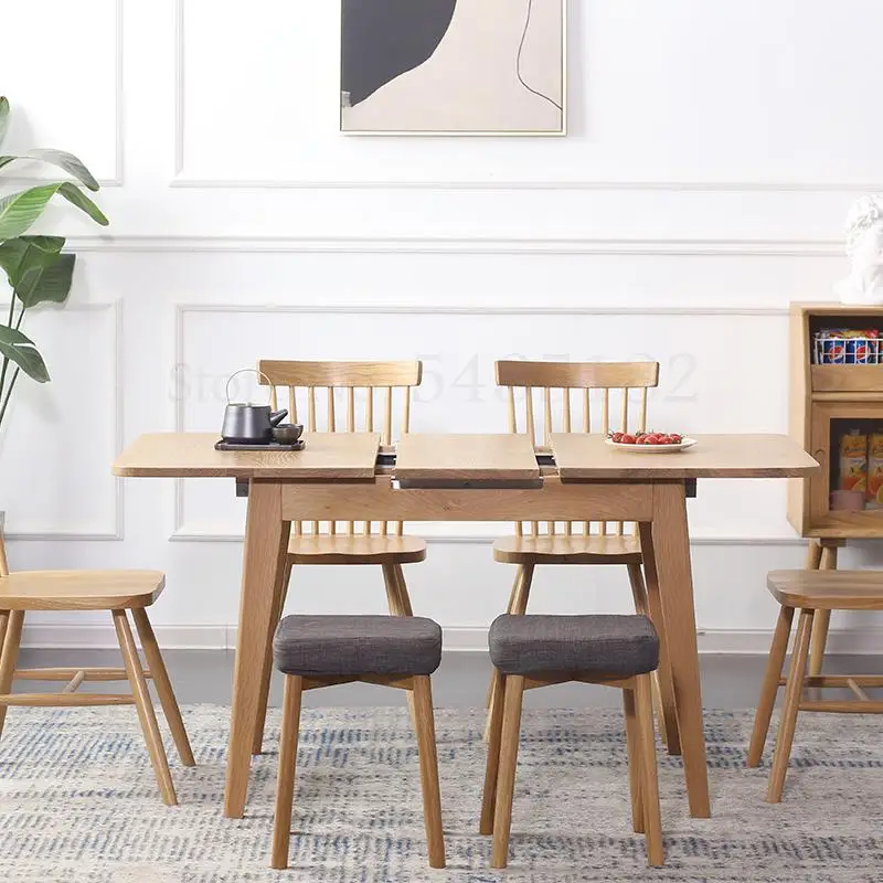 Скандинавский маленький квадратный табурет из массива дерева экологически