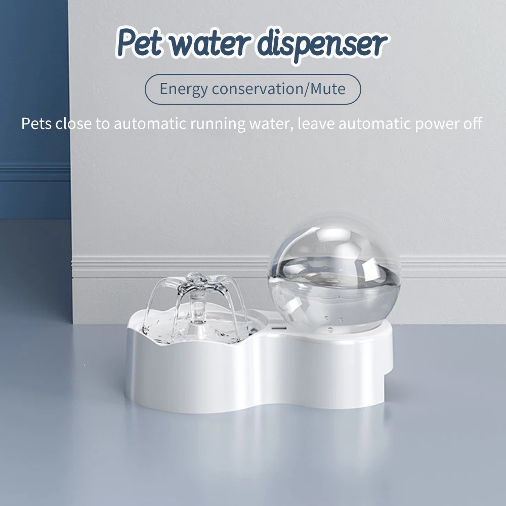 

2.3L Cat Dog Pet Drinking Fountains Automatic Drink Fountains Intelligent Water Refilling Sensor Filtering Clean Healthy drink