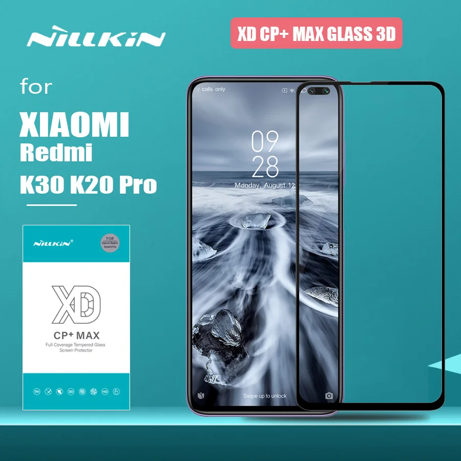Защитное стекло Nillkin XD CP + Max HD закаленное 3d для Redmi K30 K20 Mi 9T Pro|Защитные стёкла и