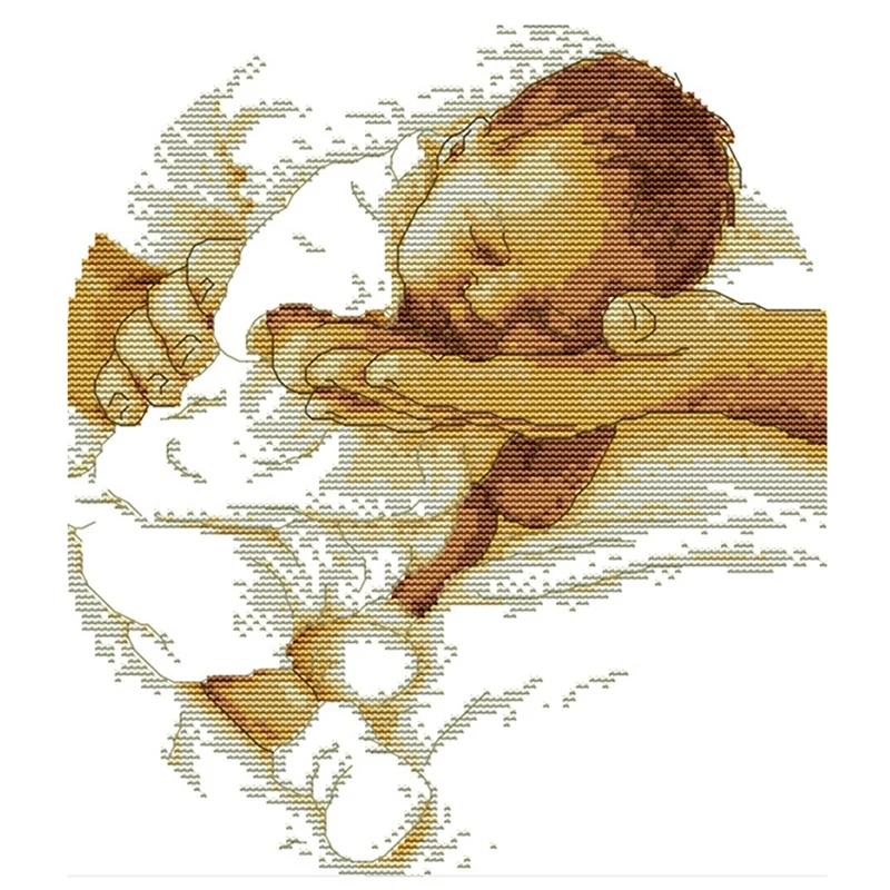 Штампованные наборы для вышивки крестиком предварительно напечатанная ткань