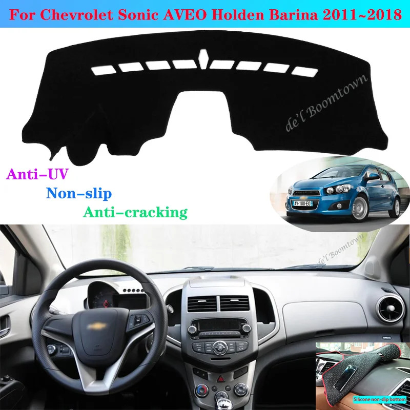 Автомобильный коврик для приборной панели Chevrolet Sonic AVEO Holden Barina 2011 ~ 2018