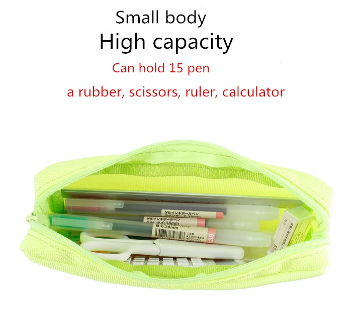 Чехол для карандашей, розовый, trousse scolaire stylo, большой объем, szkolne, канцелярские принадлежности, papelaria, kawaii, estuche para lpices, kalem kutusu