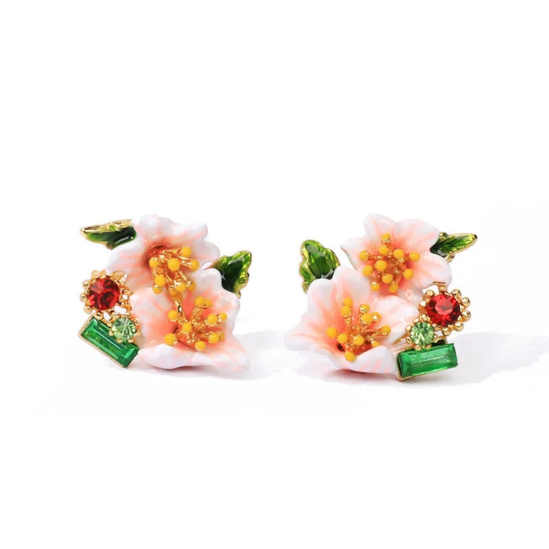 Корейские модные темпераментные серьги с бриллиантами без пирсинга женские