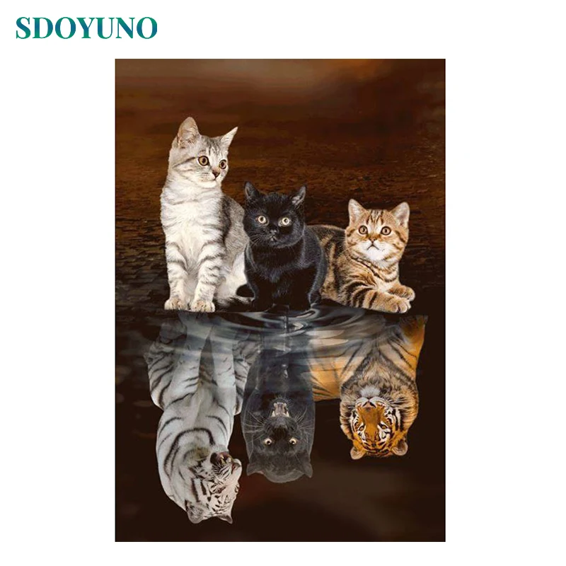 SDOYUNO pictures by numbers 60x75cm DIY Painting By Numbers Frameless For Home Decor Digital Painting On Canvas For Unique Gift - Цвет: 7191205-3