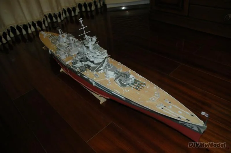DIYMyModeI-modelo de papel, battleship brit&aacute;nico, Prince of Wales, edici&oacute;n 200 GPM-1