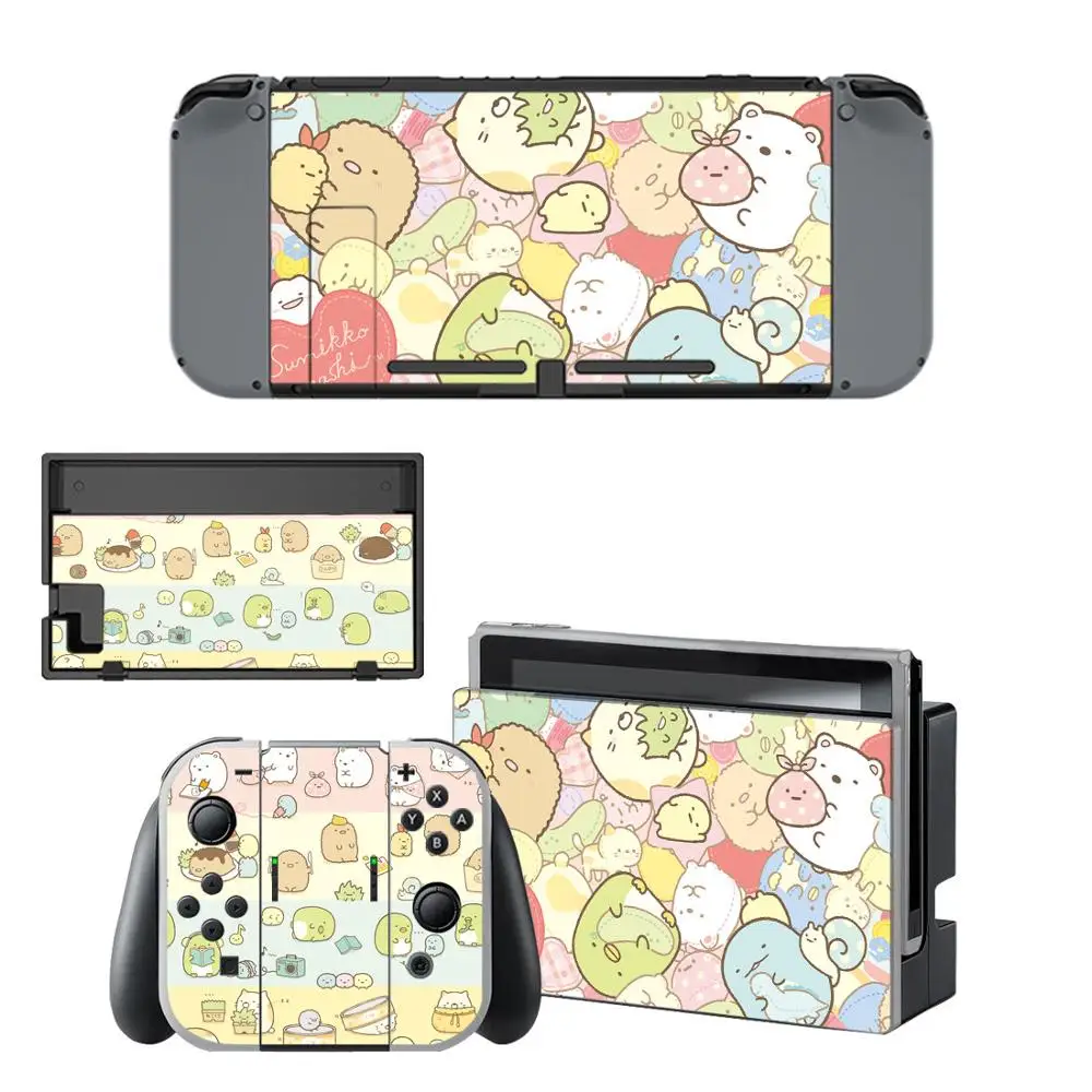 Виниловые наклейки для защиты экрана Sumikko Gurashi консоли Nintendo Switch NS + контроллер