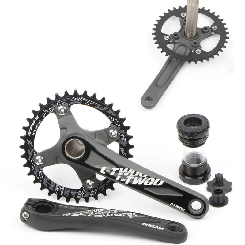 Велосипедный Кривошип 104BCD MTB велосипедный из алюминиевого сплава с нижней